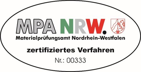 MPA NRW, zertifiziertes Verfahren Nr. 00333