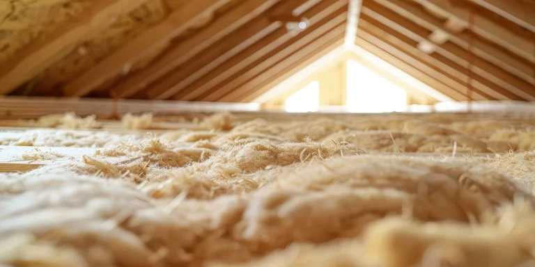 Einblasdämmung mit Holzfaser