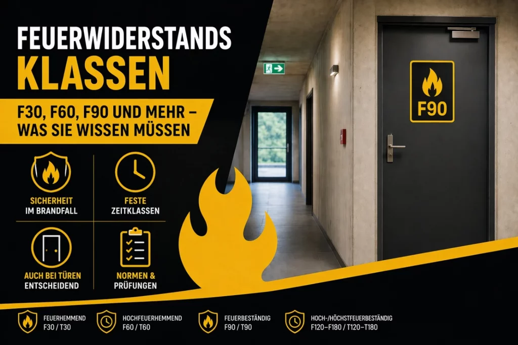 Feuerwiderstandsklassen – welche Anforderungen Bauteile im Brandfall erfüllen müssen